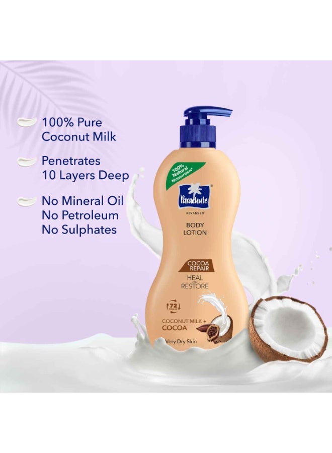 Parachute Advansed Cocoa Repair Body Lotion , Intense Moisture, 400ml - Image 2